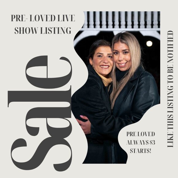Tops - PRE LOVED LIVE SHOW NOTIFICATION - like to be notified for PRE LOVED shows!